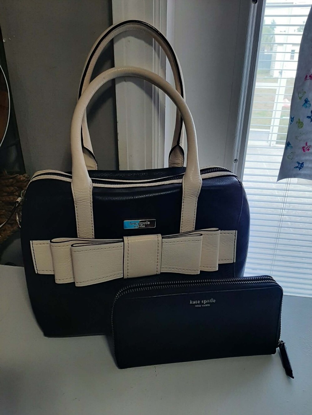 KATE SPADE "Alice Court Kaiya" Leather Bow Satchel 4 Pc Set